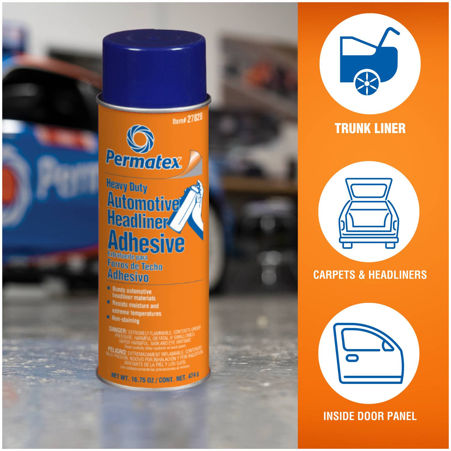 Permatex Body Shop 16.75 Ounce Headliner Adhesive 27828 | O'Reilly