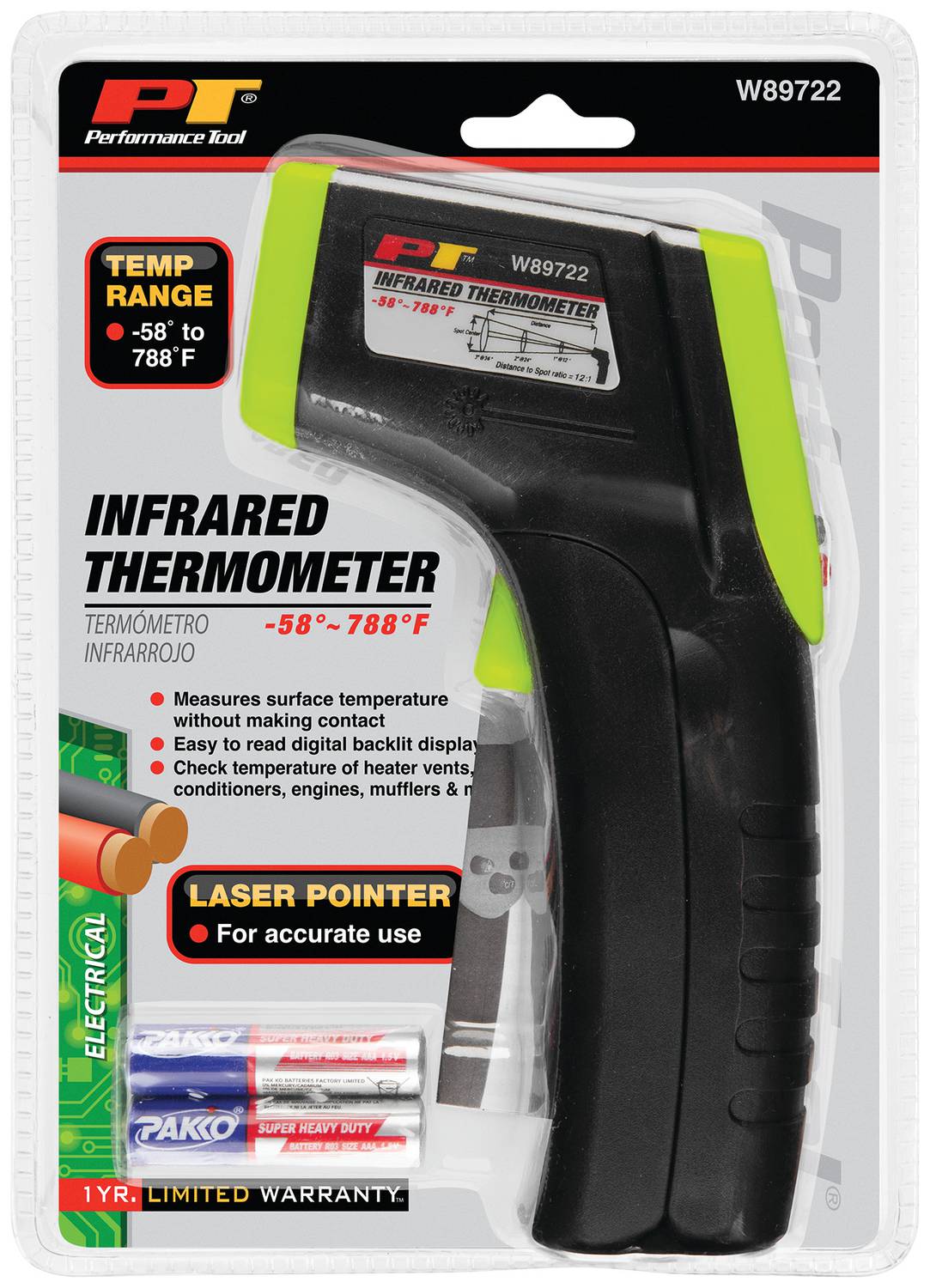 ホルミシスWシート　遠赤外線　温熱器ヒートテックプロ Performance Tool Infrared Thermometer W89722 | O'Reilly Auto Parts