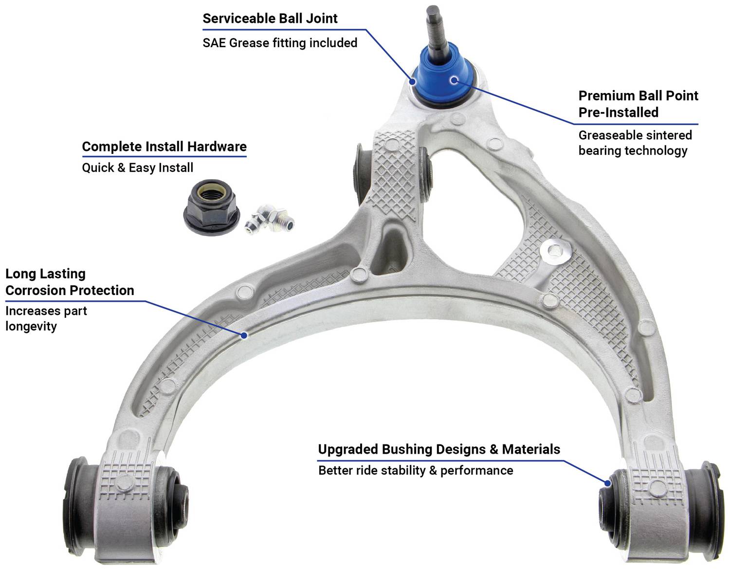 Precision Control Arm And Ball Joint Assembly 11CB252265 | O