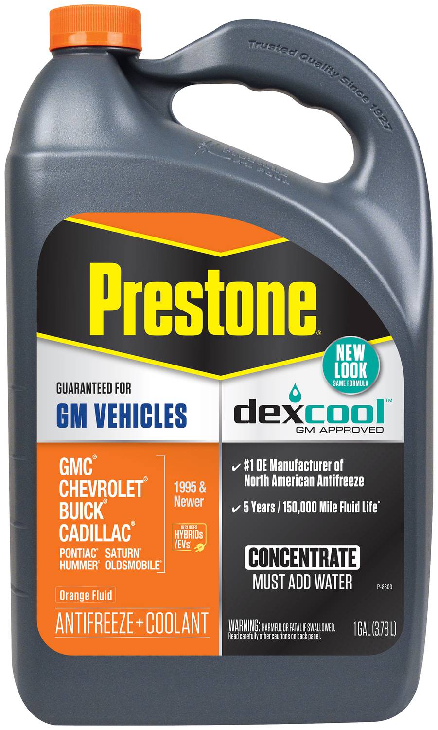 Prestone 1 Gallon Orange Concentrate Antifreeze/Coolant AF888 | O