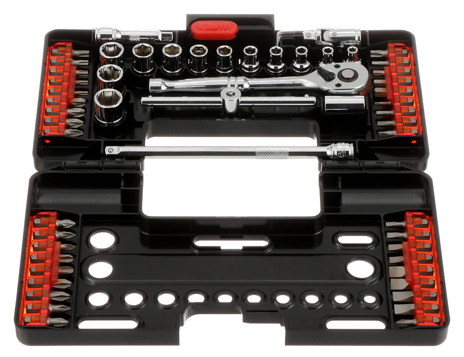 Power Torque 57 Piece 1/4 Inch Drive 6 Point Metric Socket And Bit