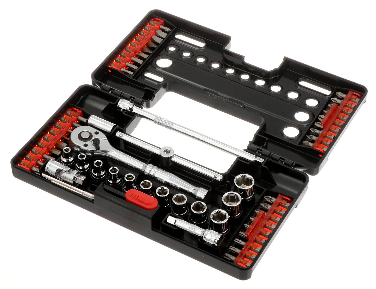 Power Torque 57 Piece 1/4 Inch Drive 6 Point Metric Socket And Bit