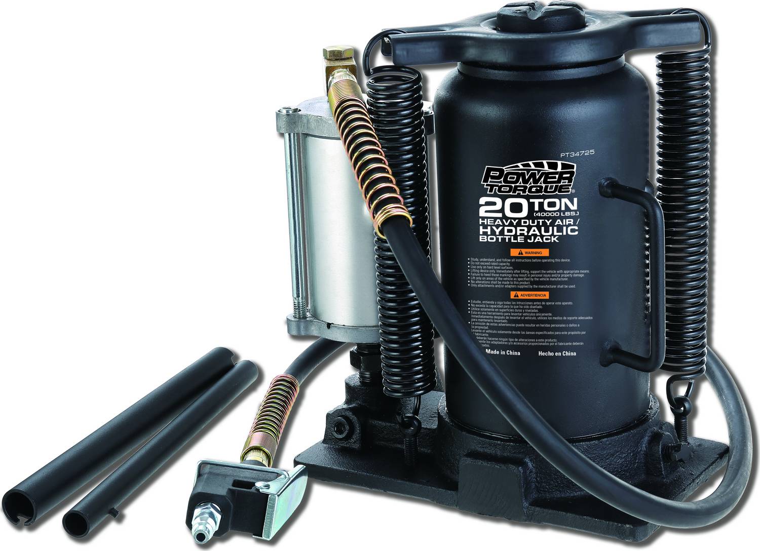 Power Torque Tools 20 Ton Bottle Jack PT34725 | O'Reilly Auto Parts