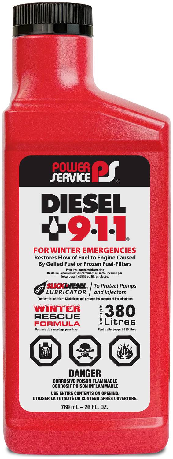 Power Service Products Diesel 9-1-1 26 Ounce Diesel Additive 8026