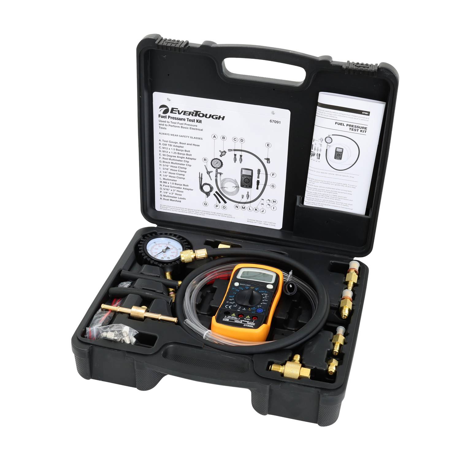 Rental Tools EverTough Fuel Pressure Test Kit 67091 | O'Reilly