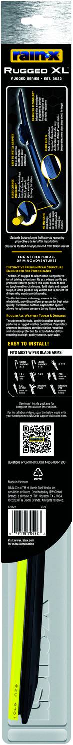 Rain-X Rugged XL 18 Inch Wiper Blade 870418 | O'Reilly Auto Parts