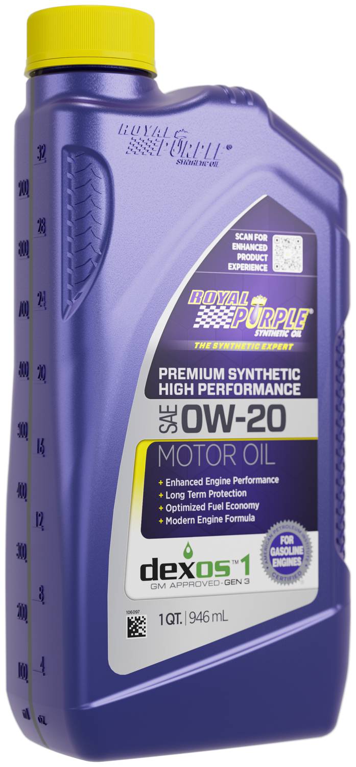 Royal Purple Full Synthetic Motor Oil 0W-20 1 Quart 020 | O'Reilly