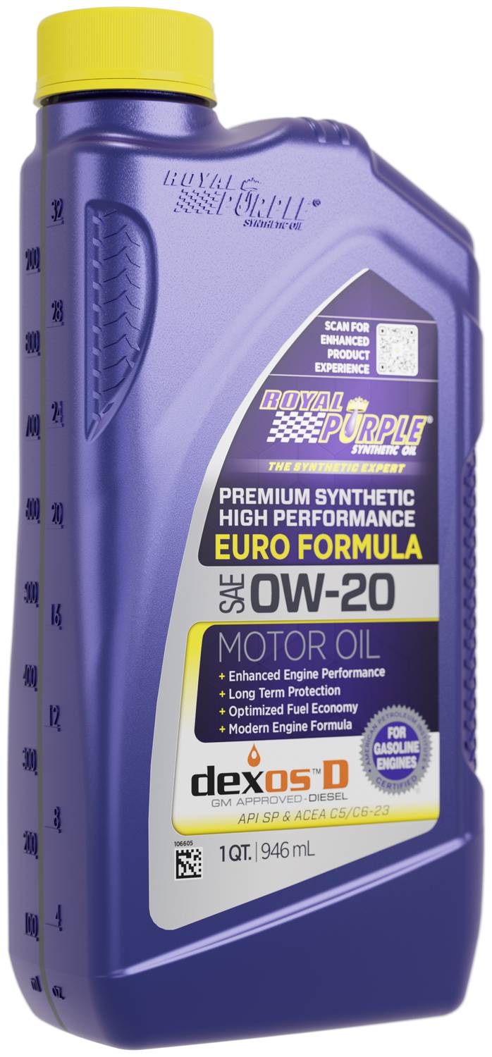 Royal Purple Full Synthetic Motor Oil 0W-20 DexosD 1 Quart 11914