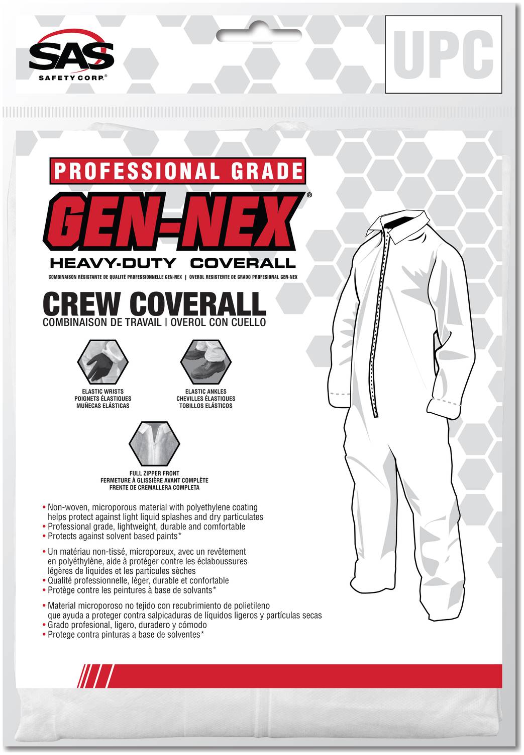 SAS Safety Corp. Gen-Nex XXX-Large Coverall 3X 6956 | O'Reilly