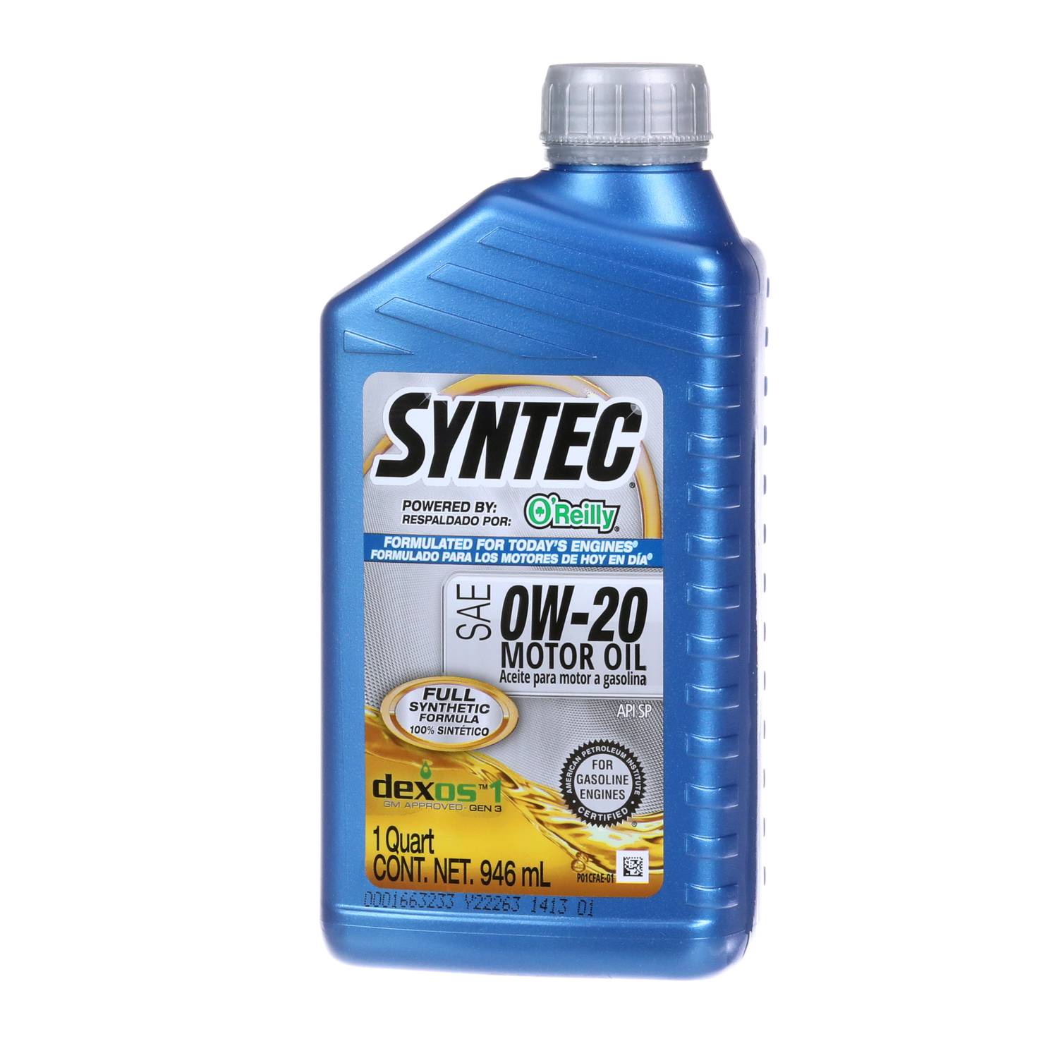 SYNTEC Full Synthetic Motor Oil 0W-20 1 Quart SYN020 | O'Reilly
