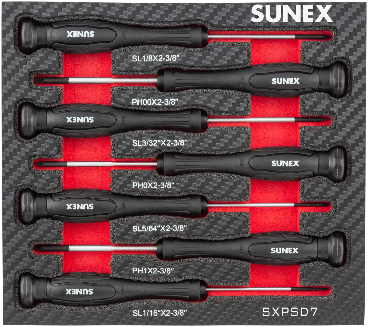 メンテナンス SNDWAY Sunex Tools 7 piece Precision Screwdriver Set SXPSD7 | O'Reilly