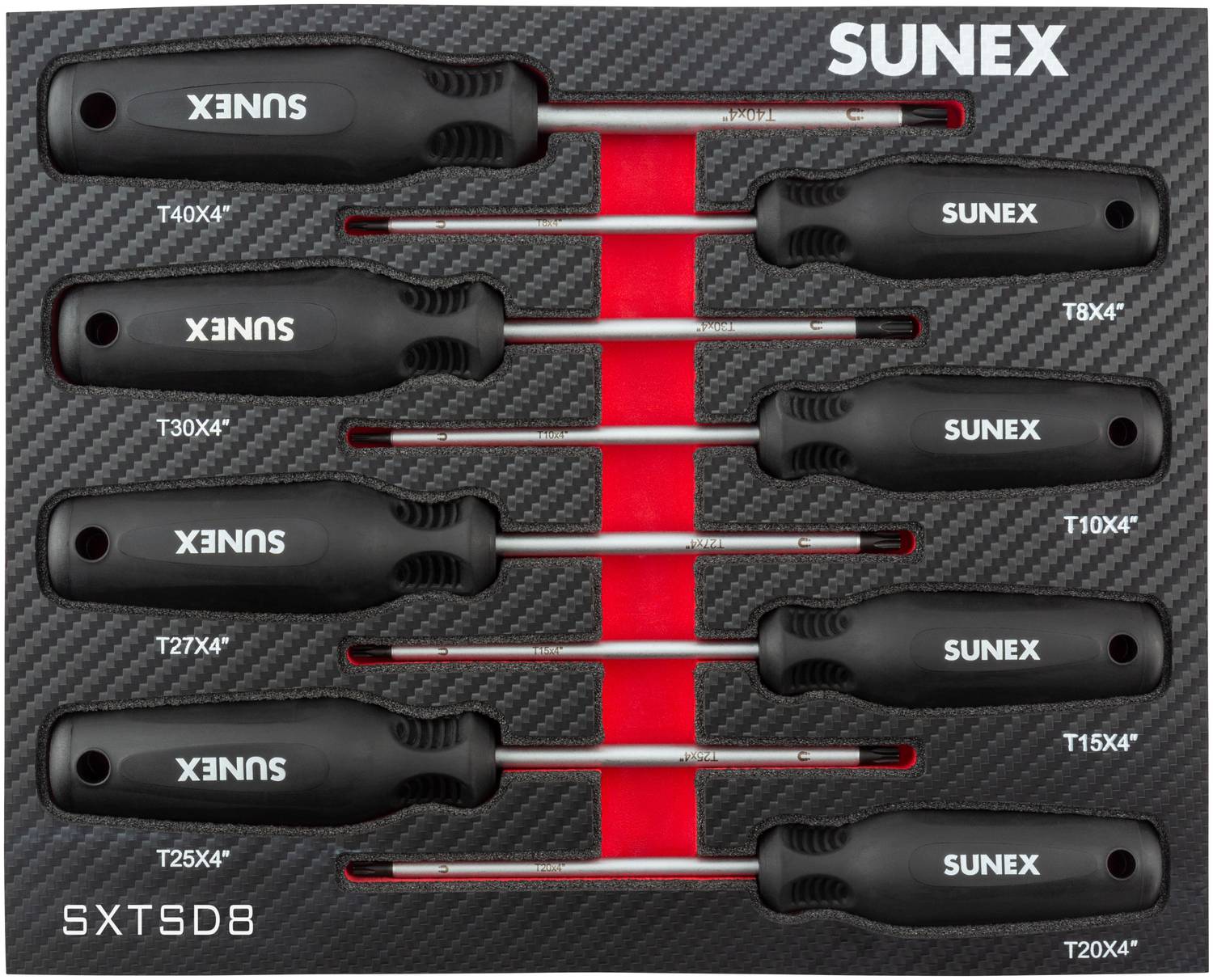 Sunex Tools 8 piece Torx Screwdriver Set SXTSD8 | O'Reilly Auto Parts