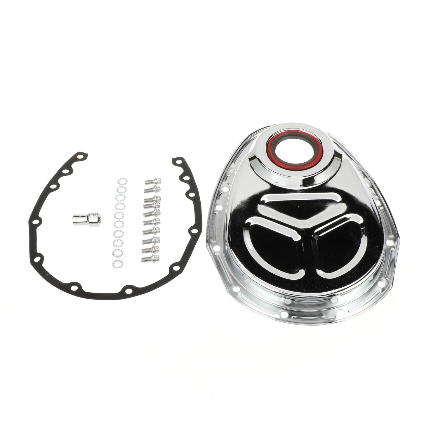 Spectre Performance Chrome-Plated Steel Timing Chain Cover 42353