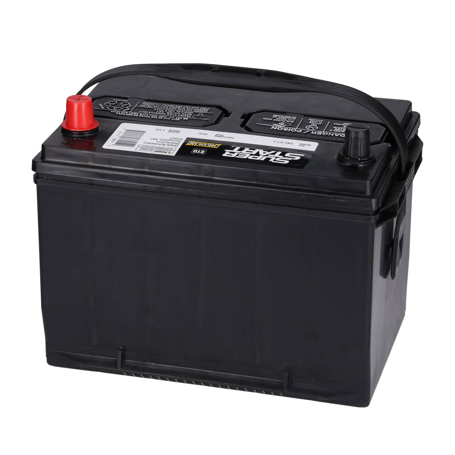 Super Start Extreme Standard Flooded Top Post Battery Group Size