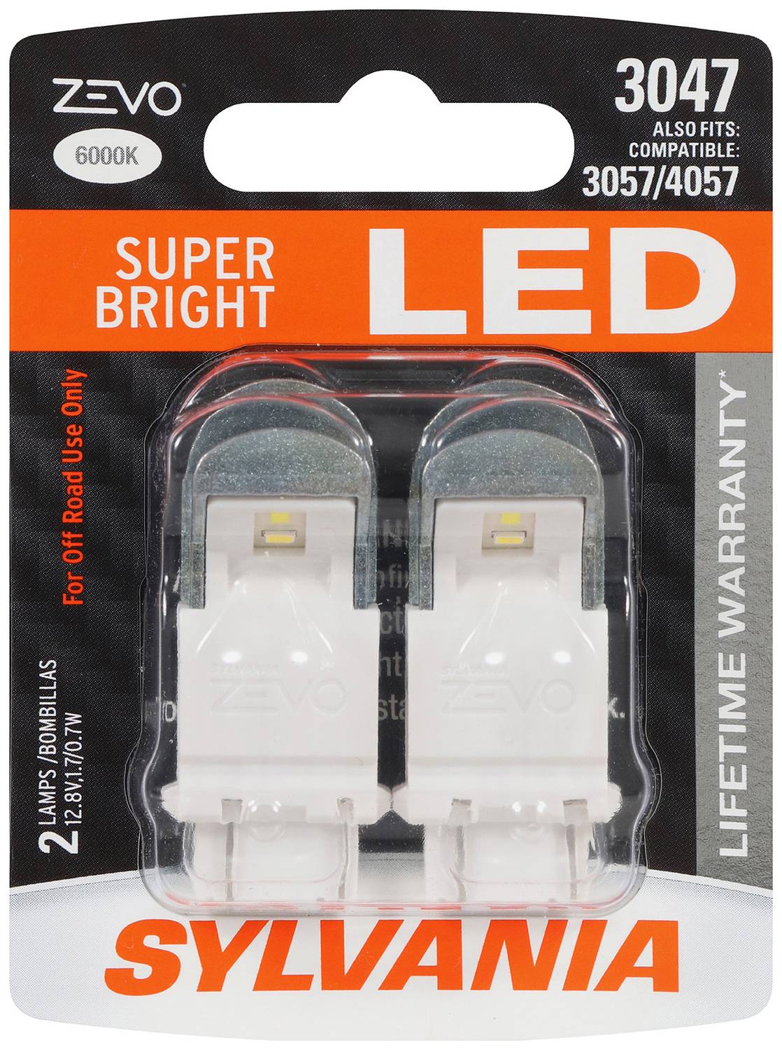 アンダースポットLEDホワイト 4個入り×3セット 新品未使用 激レア 極希少！ SYLVANIA 3047 High Performance White ZEVO LED Mini Bulb (Pack of 2