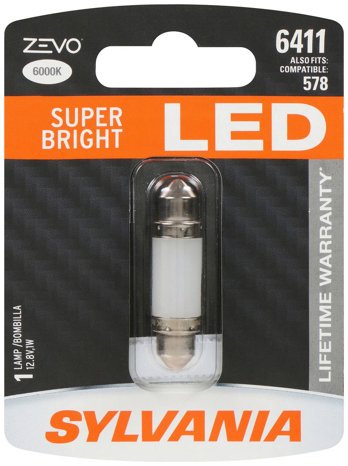 SYLVANIA 6411 High Performance White ZEVO LED Mini Bulb (Pack of 1