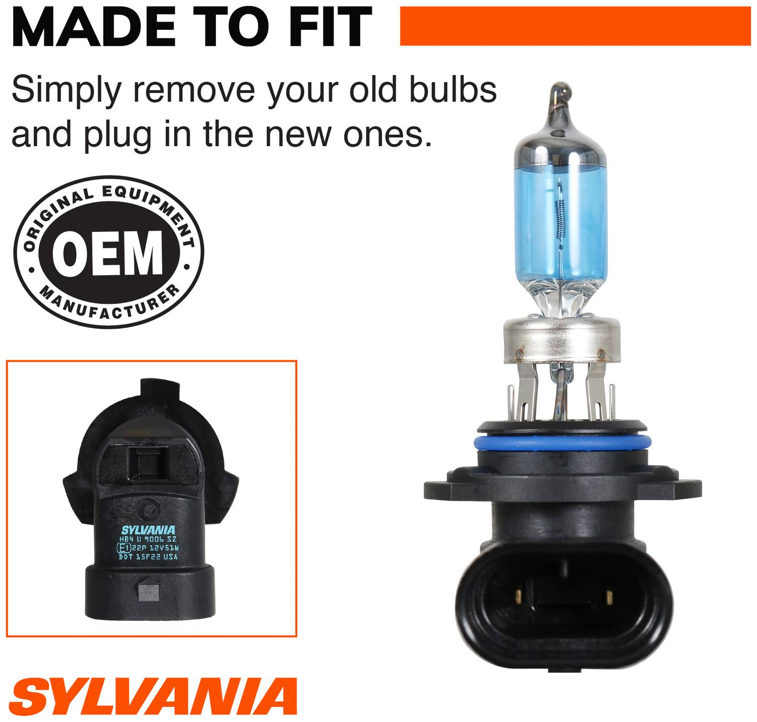 SYLVANIA 9006 High Performance SilverStar ZXE Gold Halogen