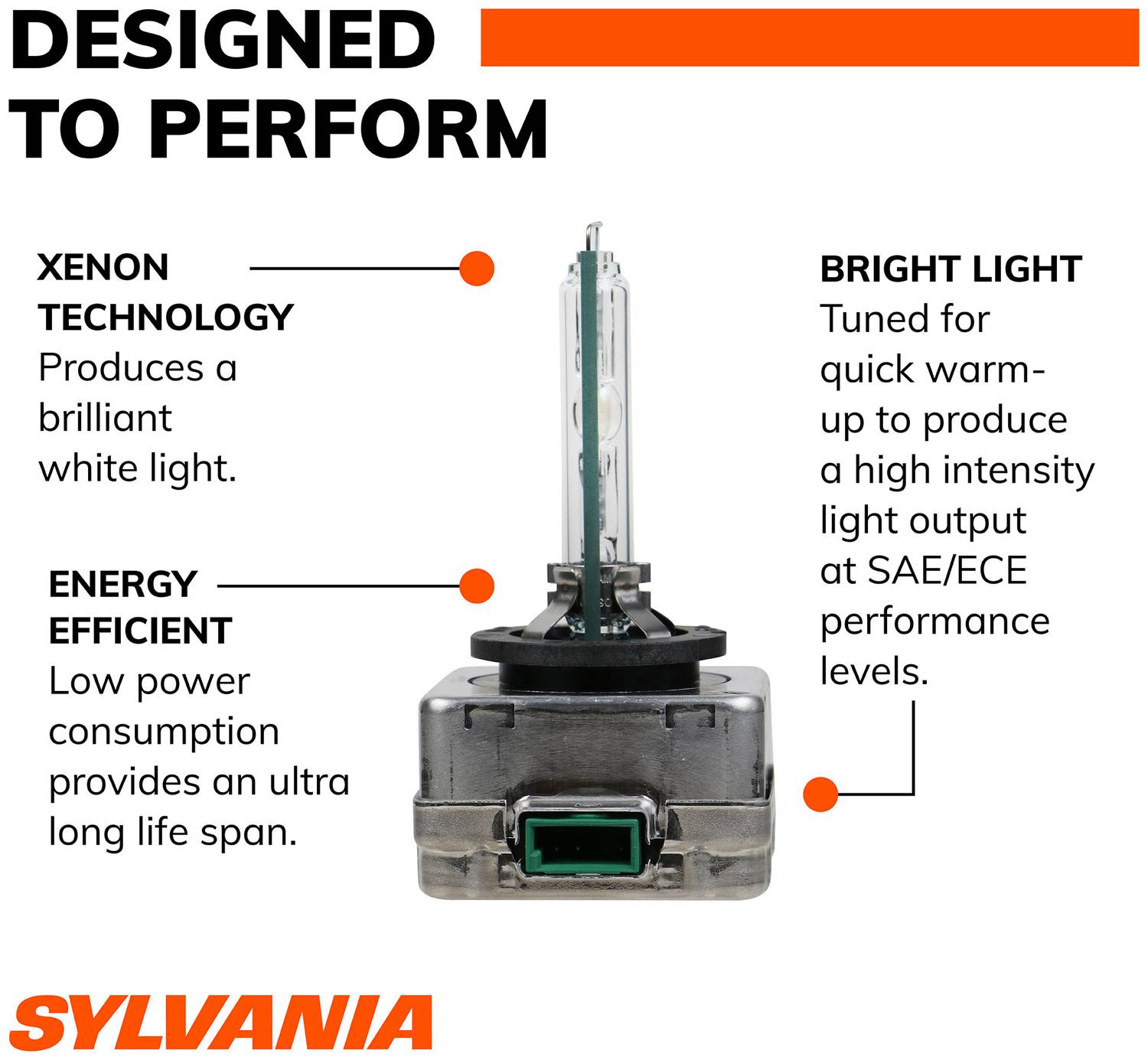 DSライト SYLVANIA D3S High Performance SilverStar ZXE HID Headlight Bulb