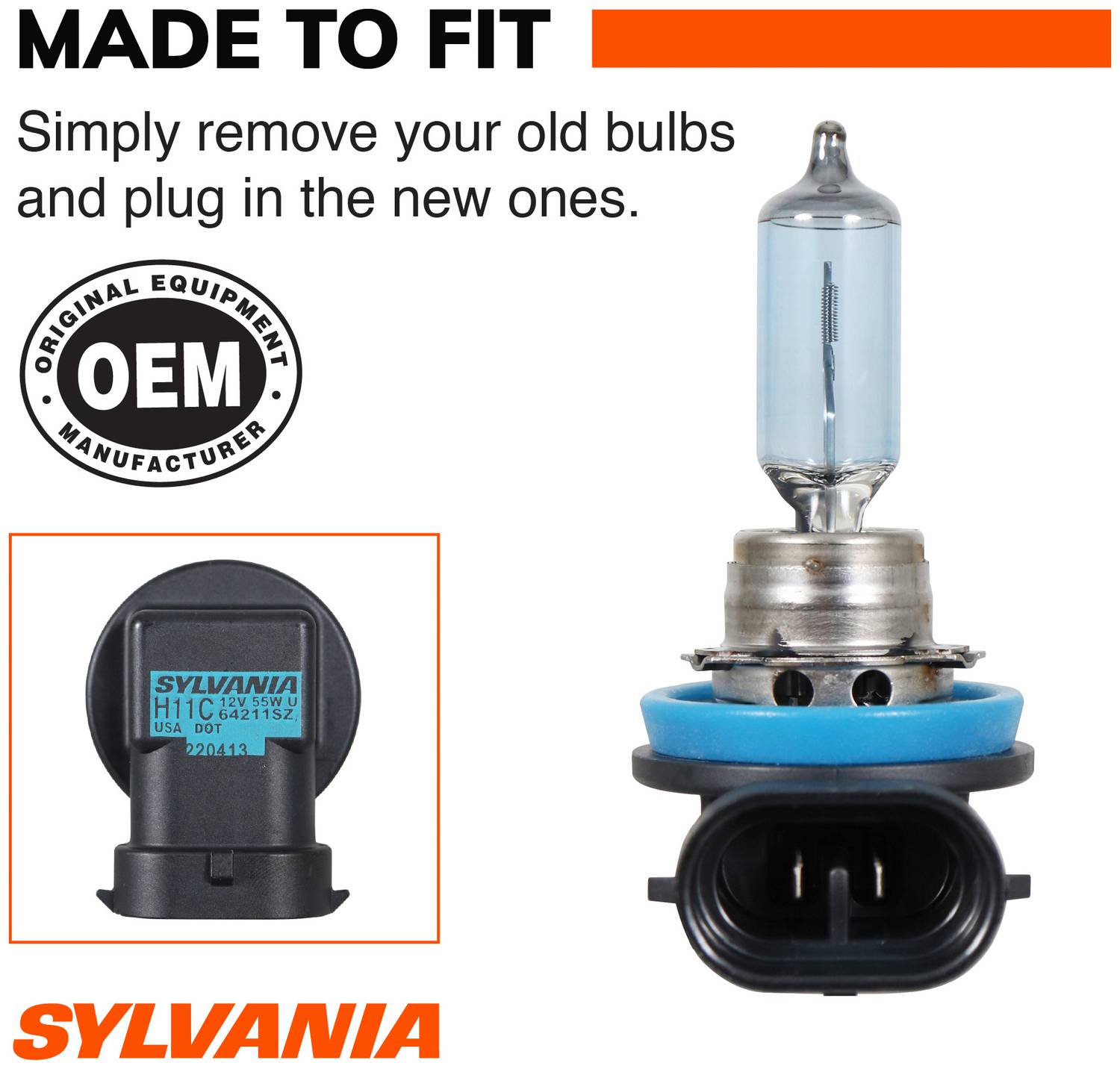NHL1.2.3.4.5.8.17.18.24.26.27.30下12冊 SYLVANIA H11 High Performance SilverStar ZXE Gold Halogen