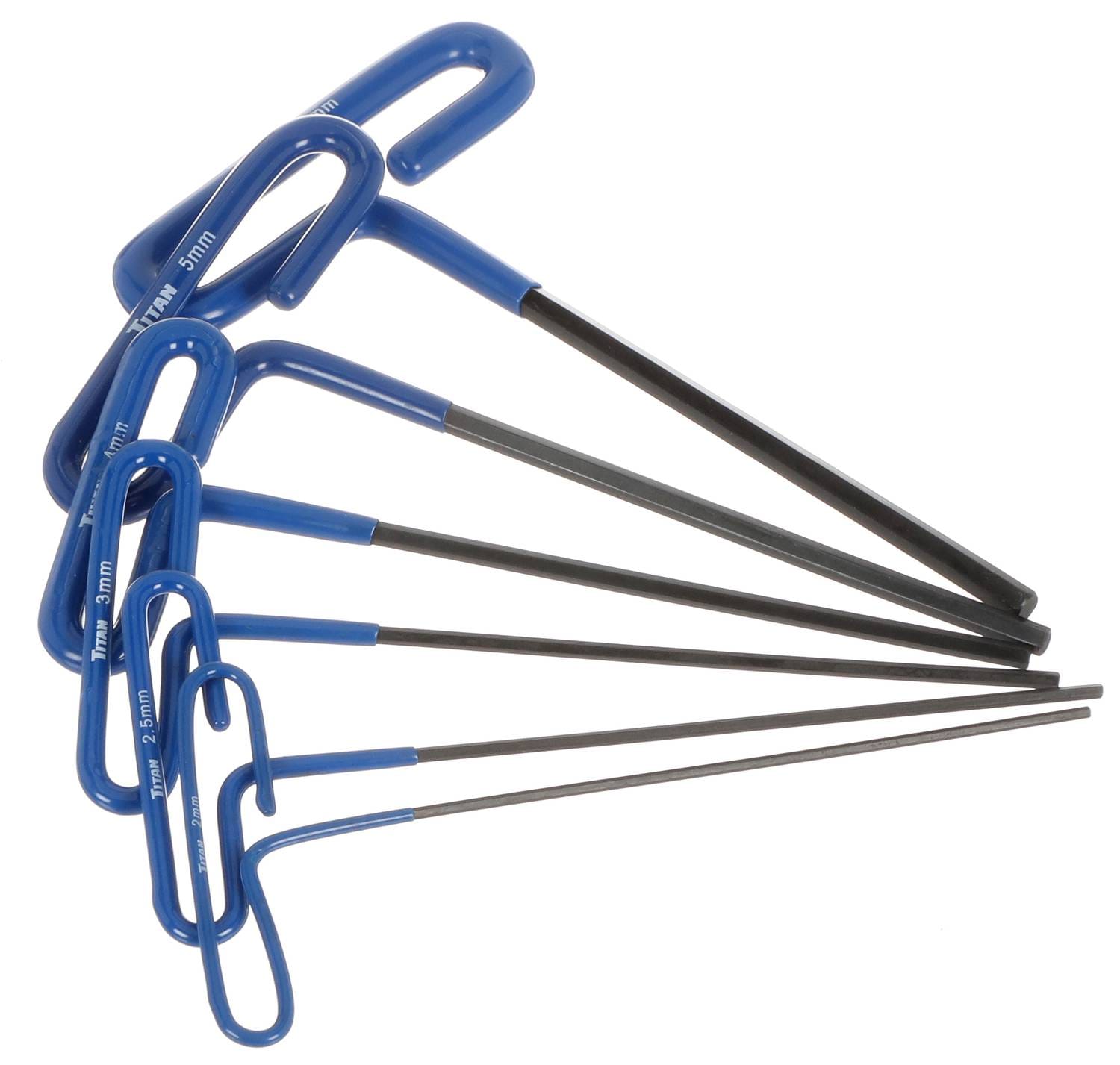 Titan 6 Piece Metric T-Handle Hex Key Set 12769 | O'Reilly Auto Parts
