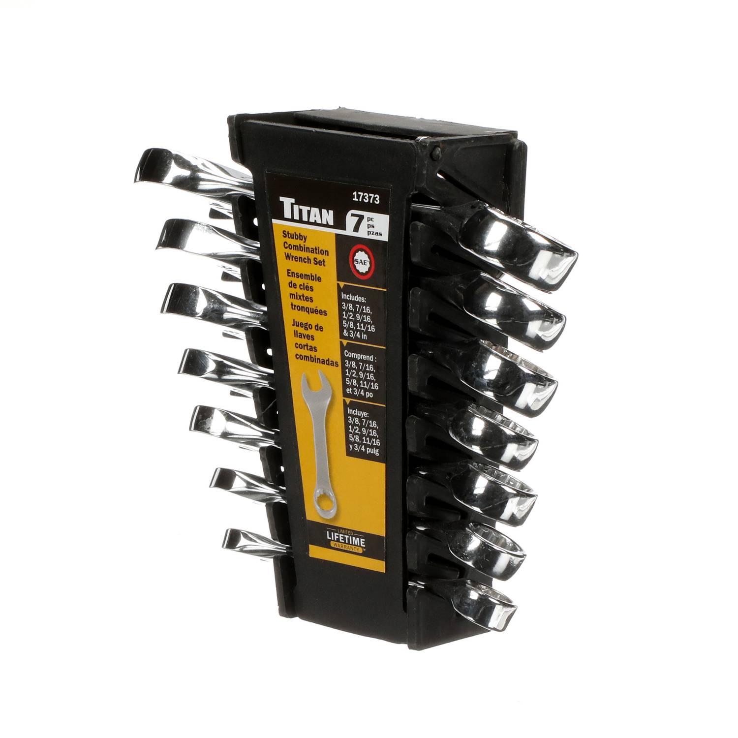 Titan 7 Piece SAE Combination Wrench Set 17373 | O'Reilly Auto Parts
