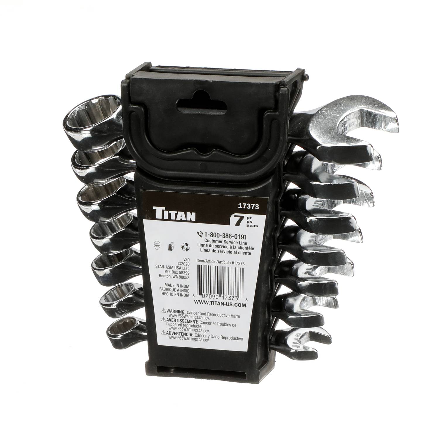 Titan 7 Piece SAE Combination Wrench Set 17373 | O'Reilly Auto Parts