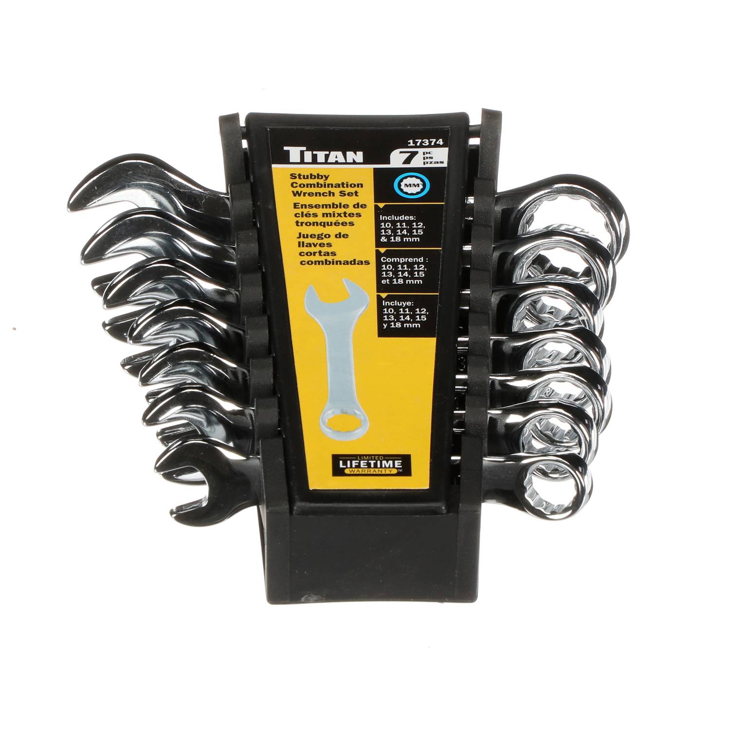 Titan 7 Piece Metric Combination Wrench Set 17374 | O'Reilly Auto