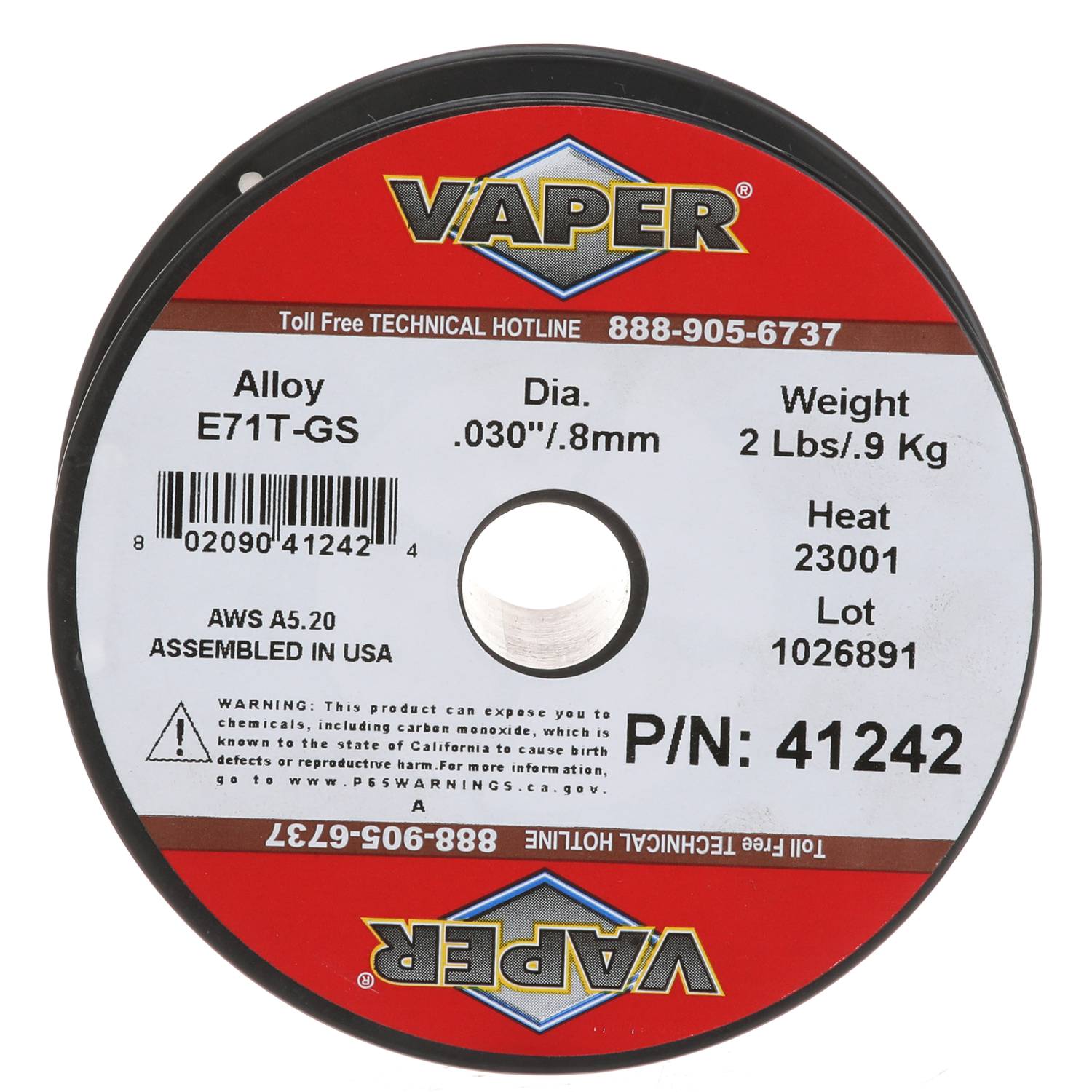 Vaper 0.030 Inch Flux Core Flux Core Wire 41242 | O'Reilly Auto Parts