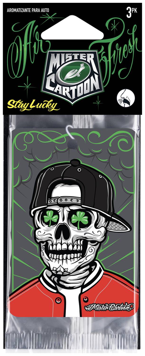 Turtle Wax X Mister Cartoon Air Freshener; Stay Lucky Paper 54342