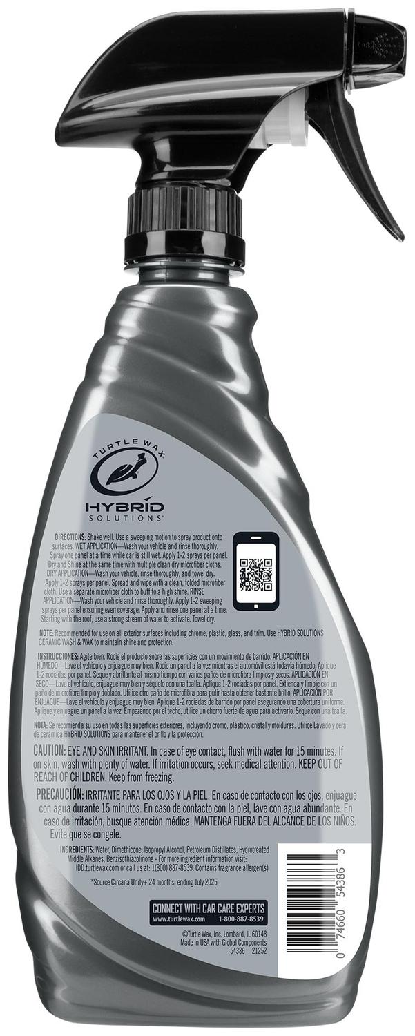 car waxセット Turtle Wax Hybrid Solutions 26 Ounce Ceramic Wax & Dry Plus Spray