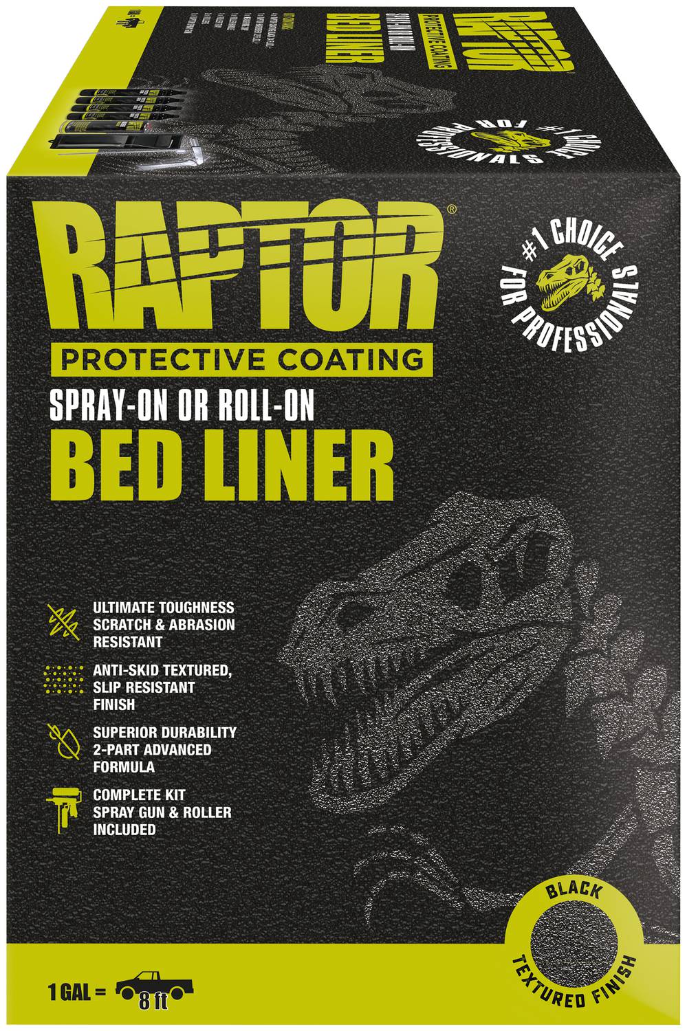 Raptor 1 Gallon Black Bed Liner Kit UP5155 | O'Reilly Auto Parts