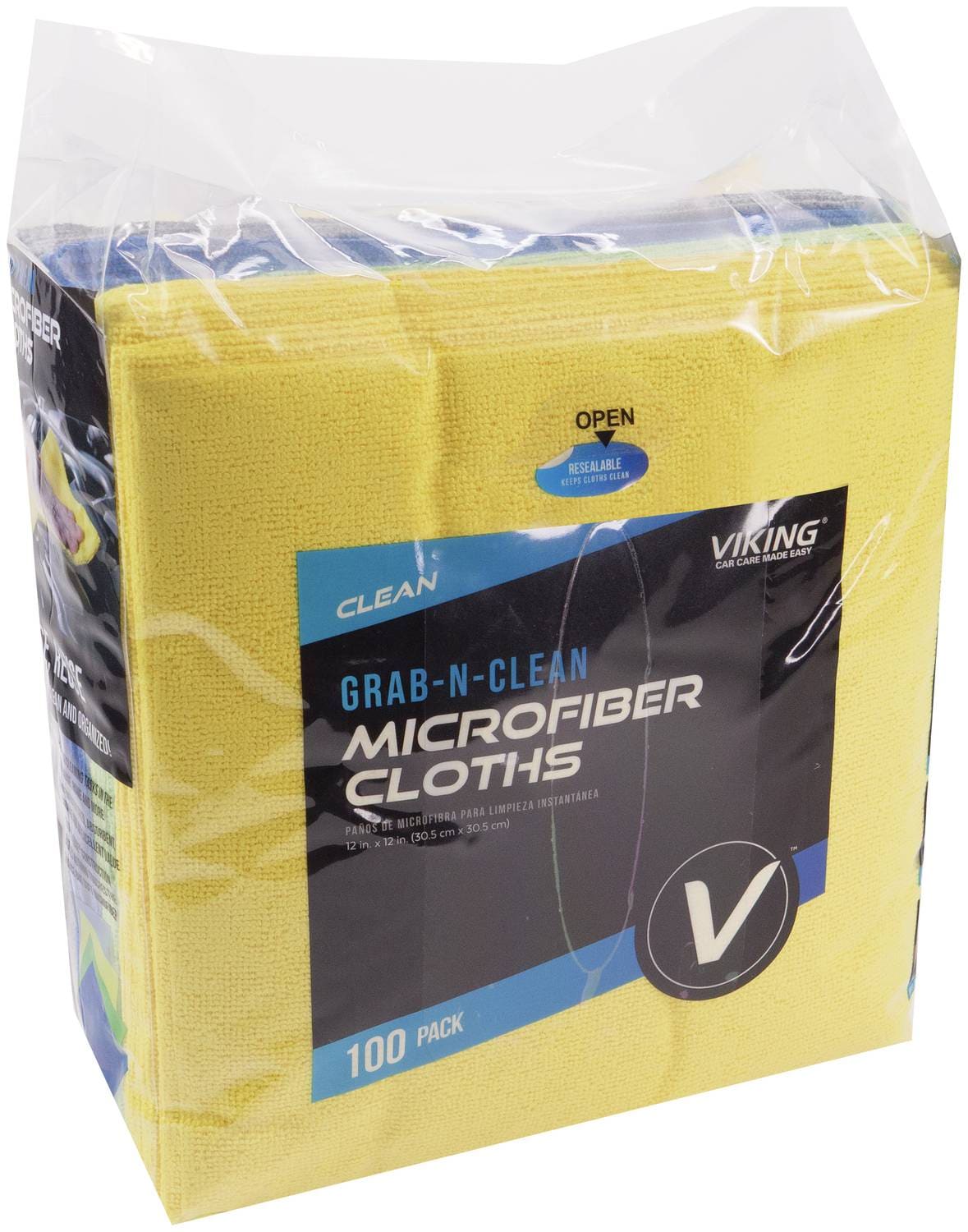 Viking 12 X 12 Inch Microfiber Cloths 100 Pack 929200 | O'Reilly