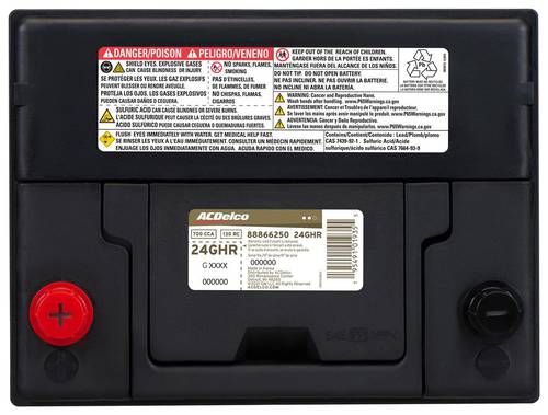 ACDelco Standard Flooded Top Post Battery Group Size 24 700 CCA