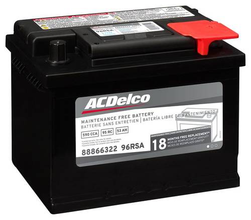ACDelco Standard Flooded Top Post Battery Group Size 96R 590 CCA