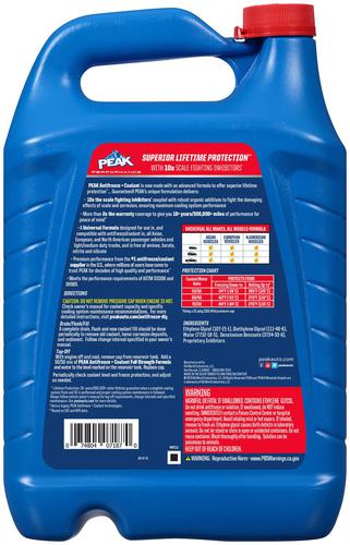 Peak 1 Gallon Yellow Concentrate Antifreeze/Coolant PKLL10X | O Peak 1 Gallon Yellow Concentrate Antifreeze/Coolant PKLL10X | O