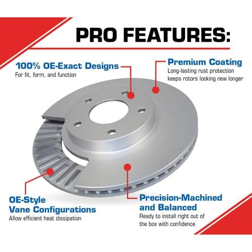 BrakeBest Select Pro Rear Brake Rotor 580876PRM | O'Reilly Auto Parts