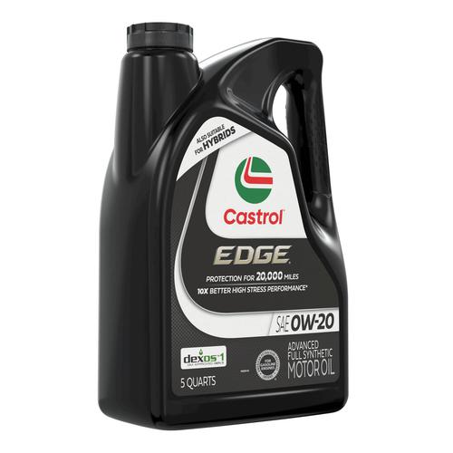 Castrol Edge Full Synthetic Motor Oil 0W-20 5 Quart SYN0205QT | O