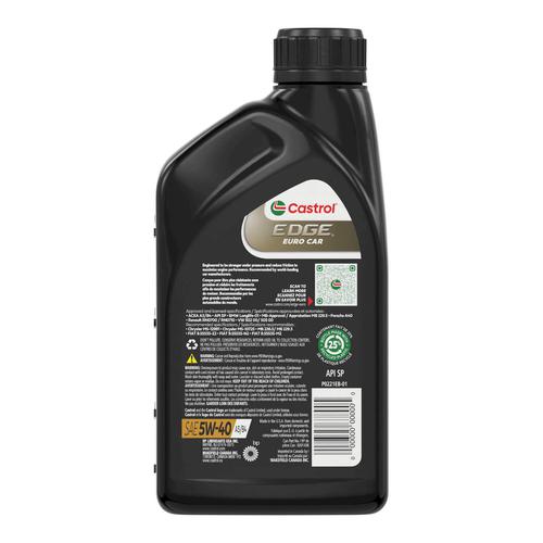 Castrol Edge Full Synthetic Motor Oil 5W-40 1 Quart EDGE540 | O