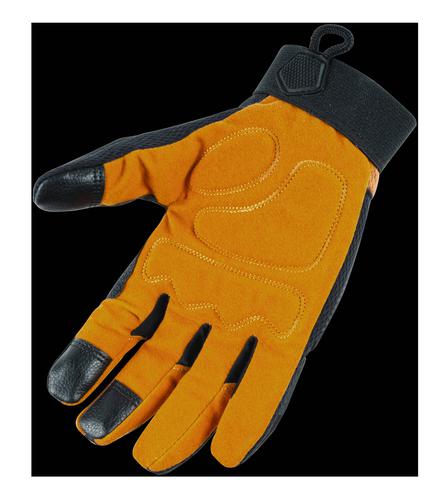 Custom Leathercraft X-Large Black, Orange High Dexterity Work