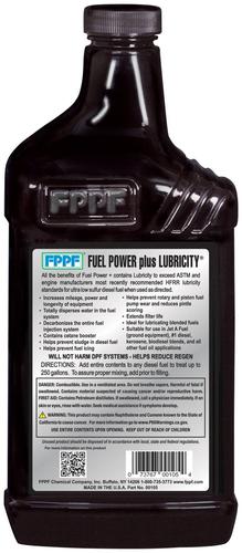 FPPF Lubricity Plus Fuel Power 1 Quart Diesel Additive FPPF Lubricity Plus Fuel Power 1 Quart Diesel Additive