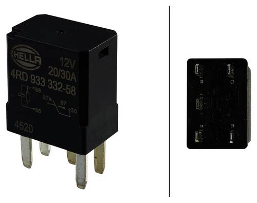 Hella 40 Amp 5 Terminal Multi-Purpose Relay 933332581 | O'Reilly