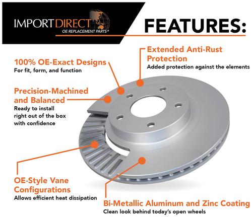 Import Direct Rear Brake Rotor 942006R | O'Reilly Auto Parts