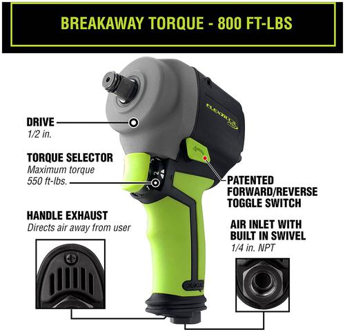 Legacy Manufacturing Flexzilla Pro Impact Wrench AT1475FZ | O