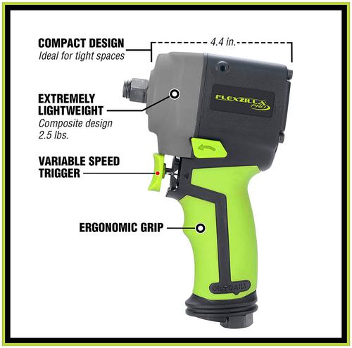 Legacy Manufacturing Flexzilla Pro Impact Wrench AT1475FZ | O