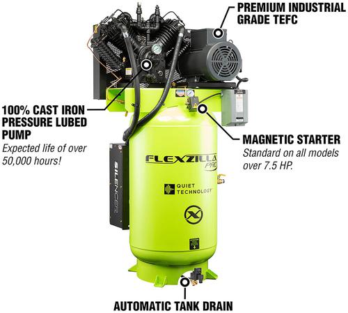 HL 7102Ｌ+FS－ＳＶ　AGS18 Legacy Manufacturing 10 HP 80 Gallon Air Compressor FXS10V080V1