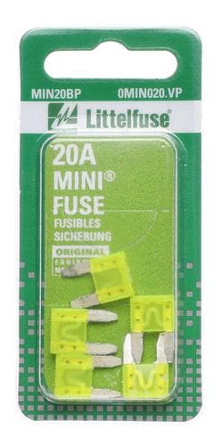 20 amp fuse for cigarette lighter Littelfuse Blister Pack 20 Amp Fuse MIN20BP