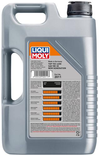 LIQUI MOLY Top Tec New Generation 4200 Full Synthetic Motor Oil 5W
