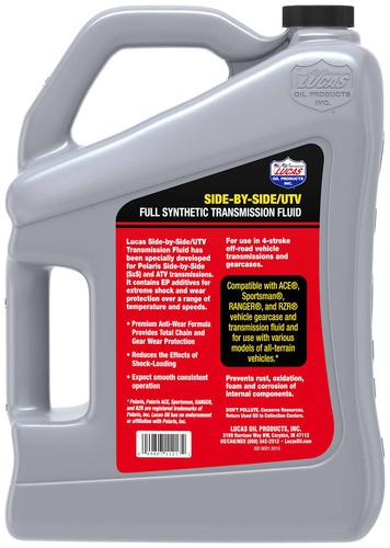 Lucas Full Synthetic SXS/UTV Transmission Fluid 1 Gallon 11217 | O
