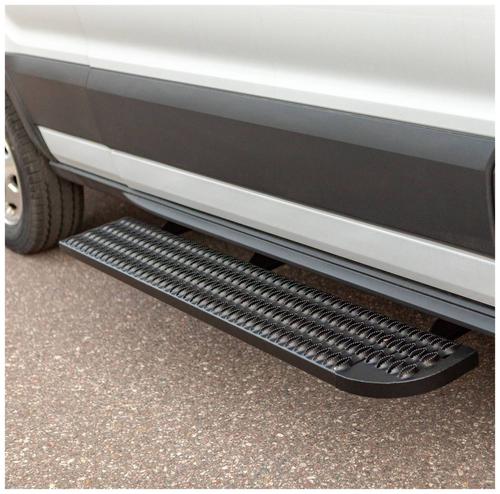 Luverne Black Aluminum Running Boards 495154 | O'Reilly Auto Parts