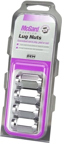 McGard 1/2-20 Inch Thread 13/16 Inch Hex Wheel Lug Nut 64000 | O